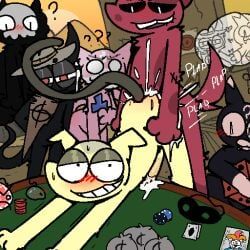 dack_(mewgenics), gambit_(mewgenics), gein_(mewgenics), marshmallow_(mewgenics), morana_(mewgenics)