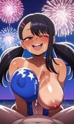 hayase_nagatoro, 4th_of_july, please_don't_bully_me,_nagatoro, 1boy1girl, areolae