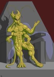 4_arms, 4_fingers, 4_toes, abs, antennae_(anatomy)