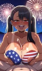 hayase_nagatoro, 4th_of_july, please_don't_bully_me,_nagatoro, 1boy1girl, areolae