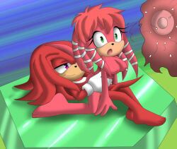 knuckles_the_echidna, lara-le, sonic_the_hedgehog_(archie), sonic_the_hedgehog_(series), angelofhapiness