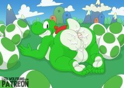 green_yoshi, yoshi, mario_(series), nintendo, wolfbuns
