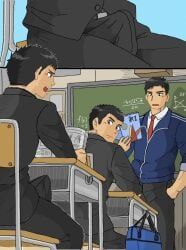 original_character, original, imokuma, 3boys, algebra