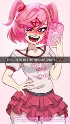 natsuki_(doki_doki_literature_club), doki_doki_literature_club, snapchat, xx.ham.donut.xx, 1girls