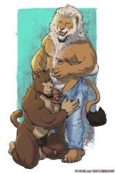 wolfmonkey, bruteandbrawn, anthro, ape, arm_tuft