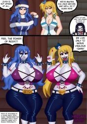 juvia_lockser, lucy_heartfilia, rock_of_succubus, vidaldus_taka, fairy_tail