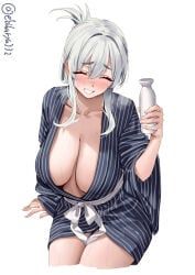 kamoi_(kantai_collection), kantai_collection, ebifurya, 1girl, blush