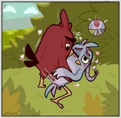 red_(angry_birds), silver_(angry_birds), angry_birds, angry_birds_2, angry_birds_toons