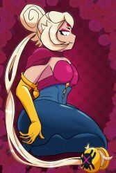 charlie_(brawl_stars), brawl_stars, zancu, 1girls, ass