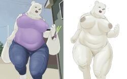 aoino_broome, onion, anthro, bear, big_breasts