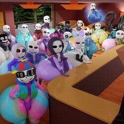 cross_sans, dream_sans_(fan_character), epic_sans, error_sans_(fan_character), fellswap_sans