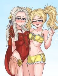 edelgard_von_hresvelg, lissa_(fire_emblem), fire_emblem, fire_emblem:_three_houses, fire_emblem_awakening