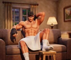 ryu_(street_fighter), capcom, street_fighter, abs, bara