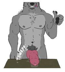 animal_genitalia, animal_penis, anthro, belly_hair, belly_tuft