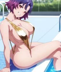 yakumo_ezo, mato_seihei_no_slave, azumascar, highleg_swimsuit, huge_ass