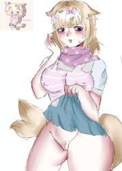oc, big_breasts, blonde, blonde_hair, dress