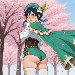 venti_(genshin_impact), genshin_impact, ddiittoo, ass, beret