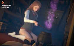 hermione_granger, harry_potter, draxandar, brewing, cauldron