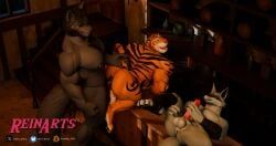 death_(puss_in_boots), ronin_(innovator_aegis), tiger_dancer_(zootopia), disney, dreamworks