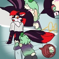 anthro, anus, bed, bedroom_eyes, big_tail