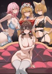 hakurei_reimu, ran_yakumo, reimu_hakurei, saigyouji_yuyuko, yakumo_ran
