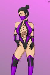 klassic_mileena, mileena, mortal_kombat, mortal_kombat_3, nude_pose_book