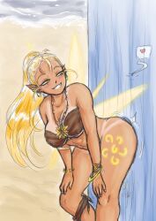 oc, sombresnuances, beach, exhibitionism, fairy