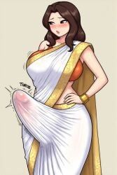 snapperai, aroused, aroused_futa, breasts, brown_eyes