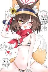 doodle_sensei_(blue_archive), izuna_(blue_archive), izuna_(swimsuit)_(blue_archive), sensei_(blue_archive), blue_archive
