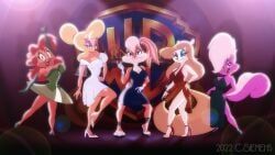 bimbette, hello_nurse, julie_bruin, lola_bunny, minerva_mink