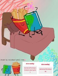 book_(bfdi), fries_(bfdi), battle_for_dream_island, bfdi, bfdia