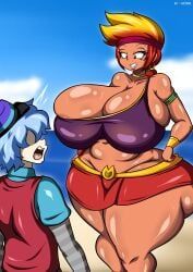 amber_(brawl_stars), lou_(brawl_stars), brawl_stars, dibuctor, 1boy