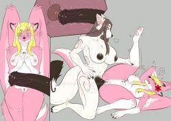 lynyen, roketchu, miphassl, animal_genitalia, animal_penis