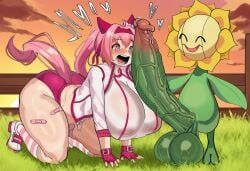 generation_2_pokemon, haru_urara_(umamusume), pokemon_(species), sunflora, pokemon