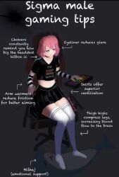 blahaj, 1boy, 1femboy, advice, black_shirt