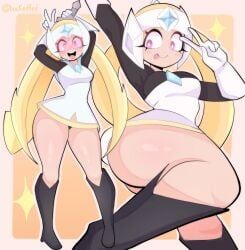 starr_nova_(brawl_stars), brawl_stars, bucketred, 1girls, blonde_hair