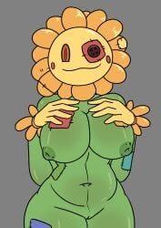 stuffy_flower_(pvz), sunflower_(pvz), electronic_arts, garden_warfare, plants_vs._zombies