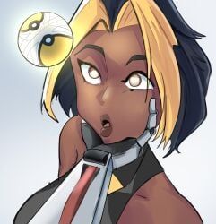 domina, zenyatta, overwatch, 1girls, balls