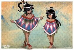 citlalmina, donaji, codex_black, shi-gu, 2girls