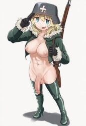 yuuri_(shoujo_shuumatsu_ryokou), shoujo_shuumatsu_ryokou, diamond_7_(ai_generator), 1futa, abs