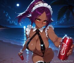 shihouin_yoruichi, bleach, bleach:_the_thousand-year_blood_war, coca-cola, patreon