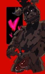 nightmare_freddy, five_nights_at_freddy's, five_nights_at_freddy's_4, animatronic, cock