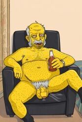 nameless_character, the_simpsons, 1boy, alcohol, alcohol_bottle