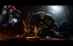 c0rw0lf, mythology, anal, anal_penetration, animal_genitalia