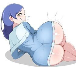 meili_portroute, re:zero_kara_hajimeru_isekai_seikatsu, leo_el_random, 1girl, ass