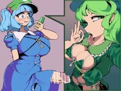 kawashiro_nitori, nitori_kawashiro, takane_yamashiro, yamashiro_takane, touhou