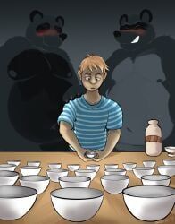 stickmanwww, alcohol, anthro, beverage, blonde_hair