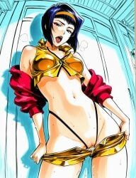faye_valentine, spike_spiegel, cowboy_bebop, noxxi_(artist), bed