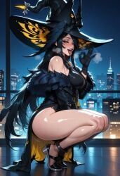 blackbird_(neverness_to_everness), neverness_to_everness, patreon, 1girl, bare_shoulders