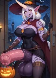 soraka, halloween, league_of_legends, kadmyrel, 1futa